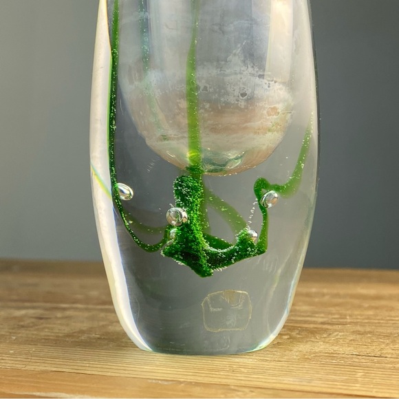 Vicke Lindestrand Seaweed Vase Produced By Kosta Sweden Art Glass Vase - Picture 2 of 11